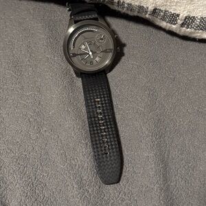 Marc Anthony Black and Silver Men's Watch